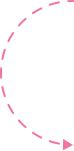 Decorative pink arc